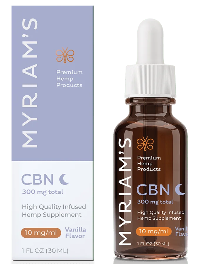 Myriam's Hemp CBN Oil Tincture Vanilla | - Full Spectrum – Pure CBD