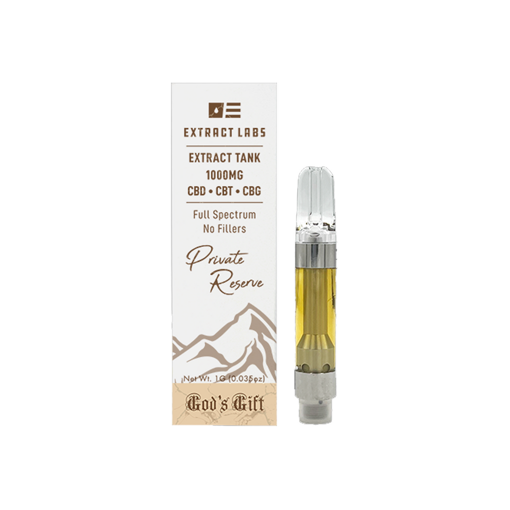 Extract Labs Cartridges | God's Gift 1000mg - Full Spectrum CBD 1 gram