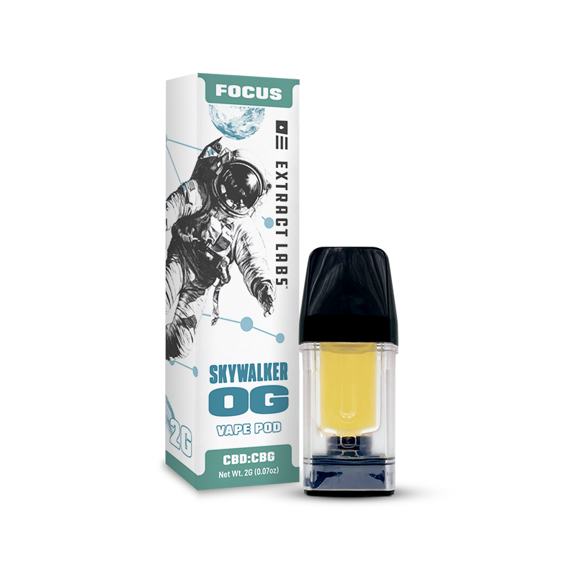 Extract Labs Cartridges | Skywalker OG Vape Cartridge- Indica - CBD:CBG - Full Spectrum- 2 gram
