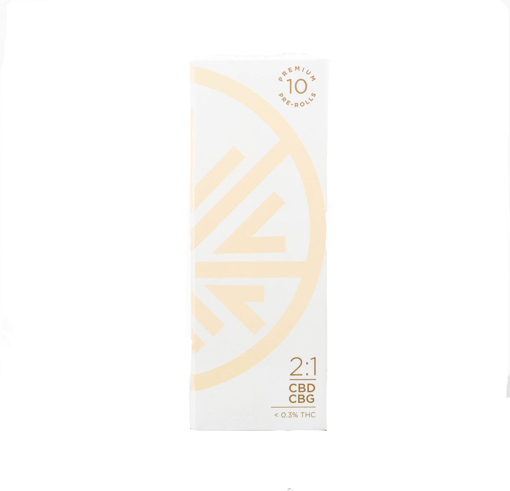 Hemp Rolls | White Pre Rolls 2:1 CBD:CBG 10pk – Full Spectrum