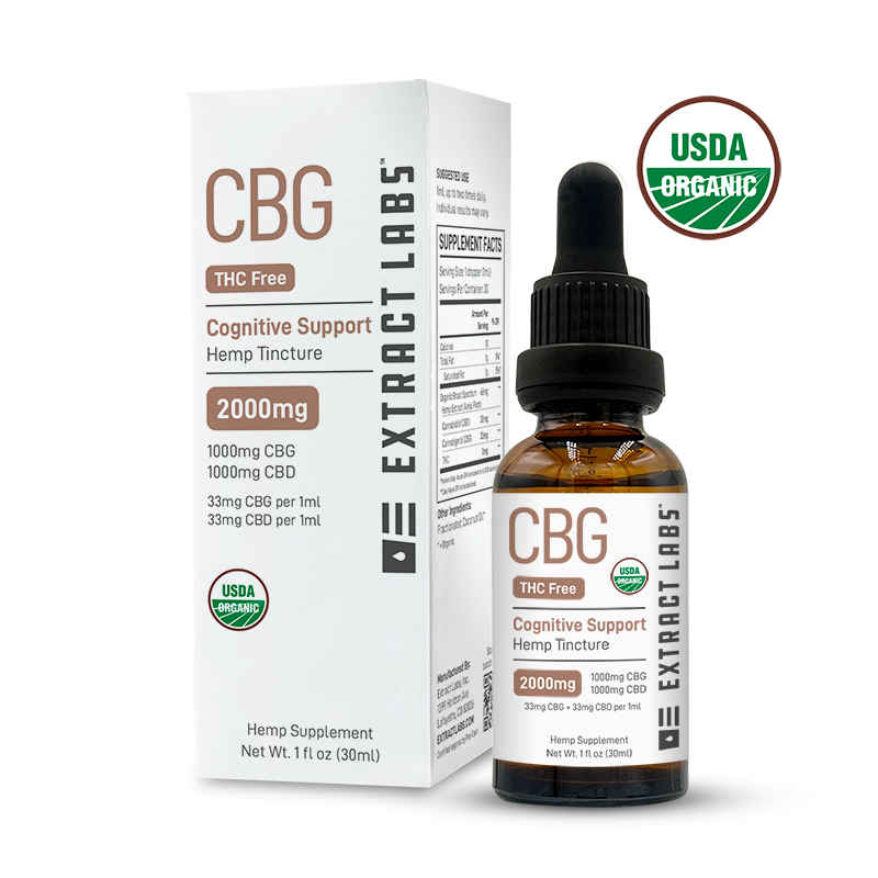 Extract Labs CBD Oil Tincture | 2000mg CBG:CBD - Broad Spectrum