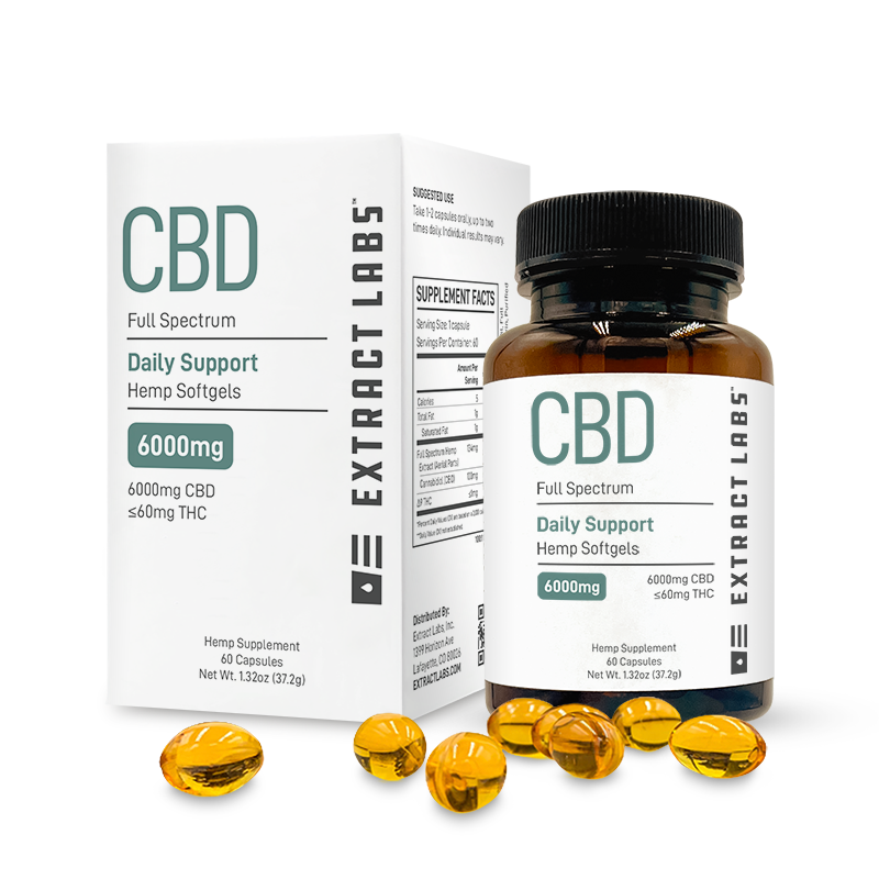 Extract Labs Softgels | Daily Support - CBD Full Spectrum