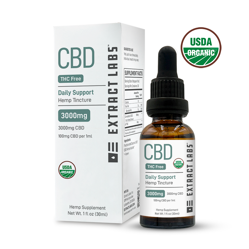 Extract Labs Daily CBD Isolate Oil Tincture - THC Free