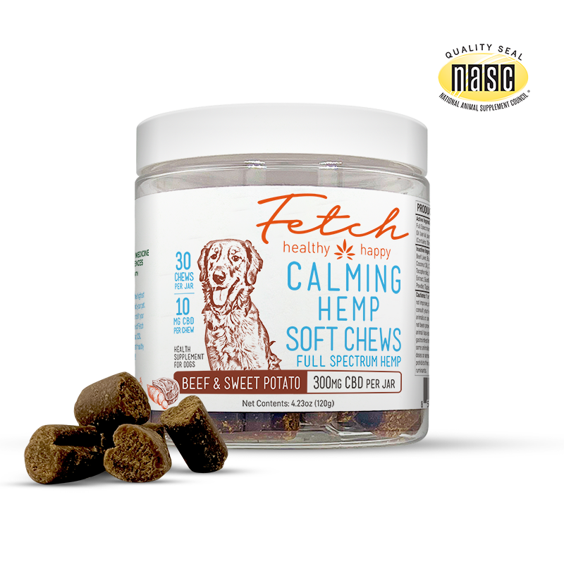 Extract Labs Pets | Calming Soft Chews for Dogs - Sweet Potato & Beef - 300mg CBD - Full Spectrum