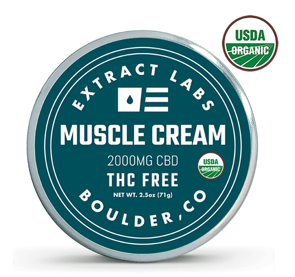 Extract Labs Topical | Organic Muscle Pain Cream - 2000mg THC FREE