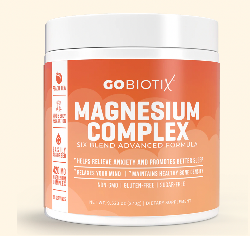 GoBiotix Supplement Powder | Magnesium Peach Tea