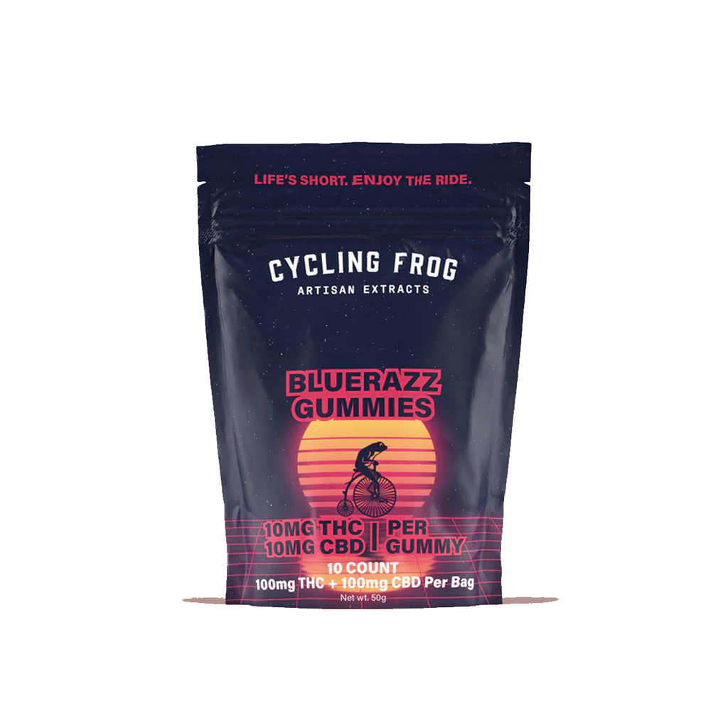 Cycling Frog Gummies | BlueRazz 10ct 1:1 CBD:THC - Full Spectrum