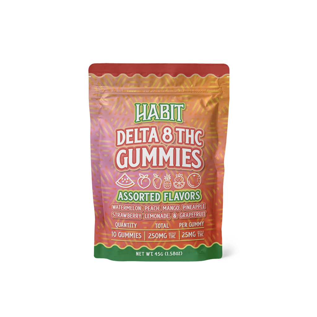 Habit Gummies | Assorted Flavors 25mg 10ct - Delta 8