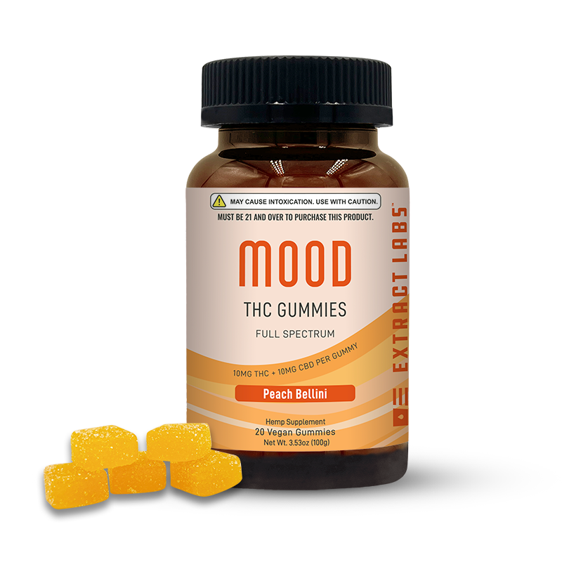 Extract Labs Gummies | 1:1 200mgTHC:200CBD 20ct - Full Spectrum