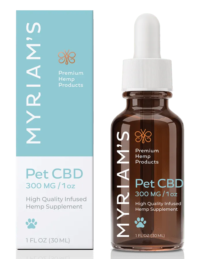 Myriam's Hemp Pet Oil Tincture | 300mg CBD - Full Spectrum