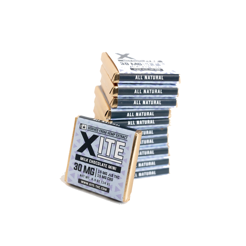 Xite Chocolate | Minis 1:1 CBD:THC 30mg - Full Spectrum