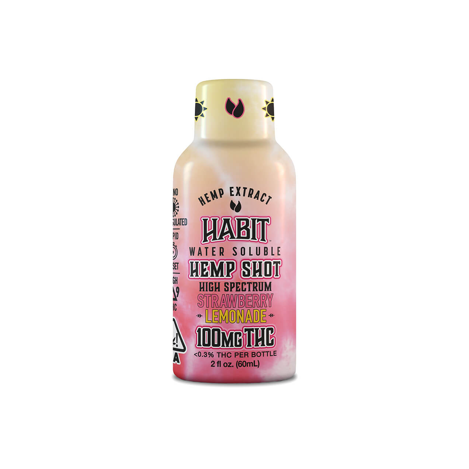 Habit Drinks  Strawberry Lemonade Shots 100mg THC - Delta 9