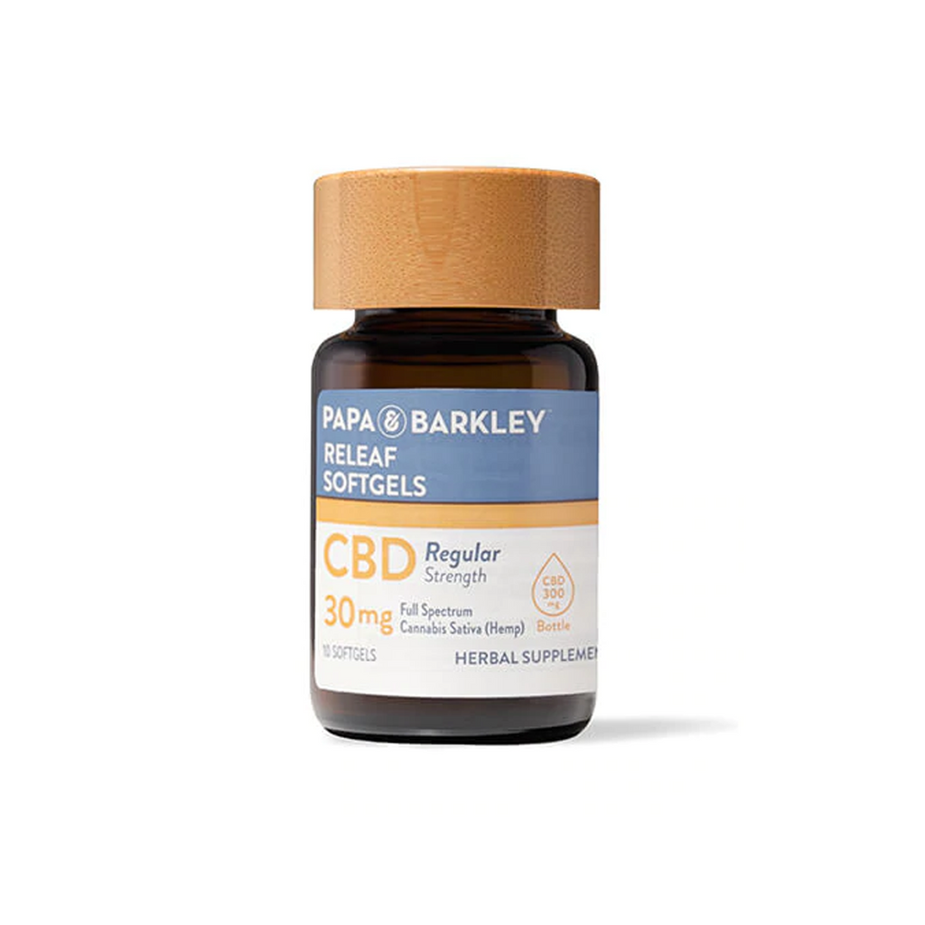 Papa & Barkley Soft Gels | Releaf Softgels 30mg CBD 10ct - Full Spectrum