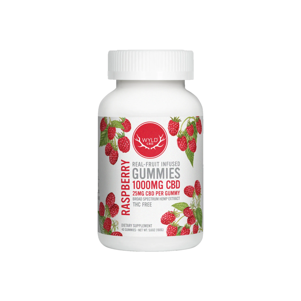 Wyld Vegan Gummies | Raspberry - Broad Spectrum CBD