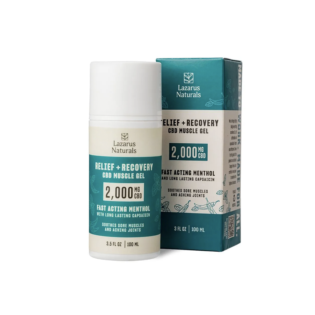 Lazarus Naturals Topical | Relief + Recovery CBD Muscle Gel - Full Spectrum