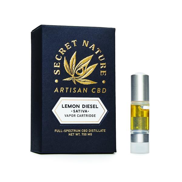 Secret Nature Cartridge | Lemon Diesel CBD - Full Spectrum Sativa