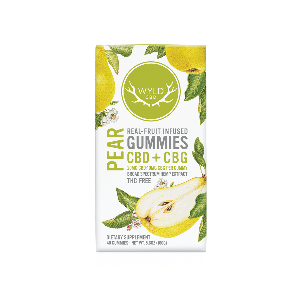 Wyld Vegan Gummies | Pear CBG:CBD - Broad Spectrum