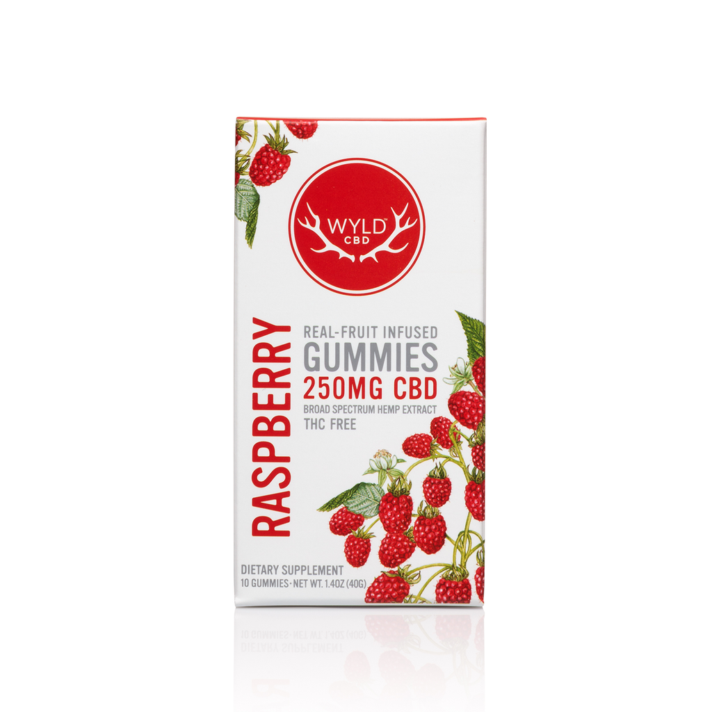 Wyld Vegan Gummies | Raspberry - Broad Spectrum CBD