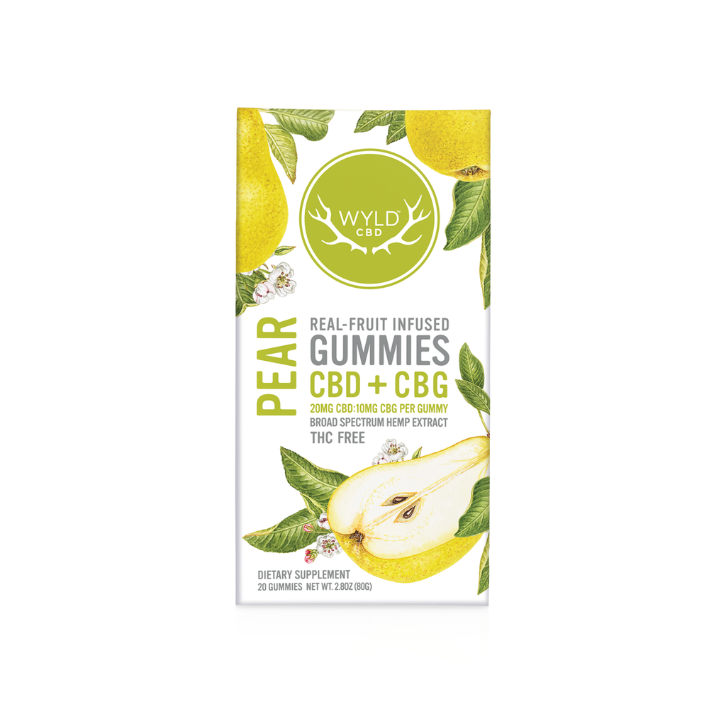 Wyld Vegan Gummies | Pear CBG:CBD - Broad Spectrum